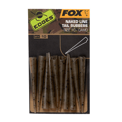 Fox Edges Camo Naked Line Tail Rubbers Size 10