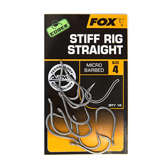 Fox EDGES Stiff Rig Straight Hooks